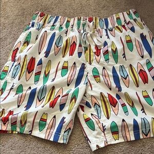 Hanna Andersson Multicolor Surfboard Print Shorts
